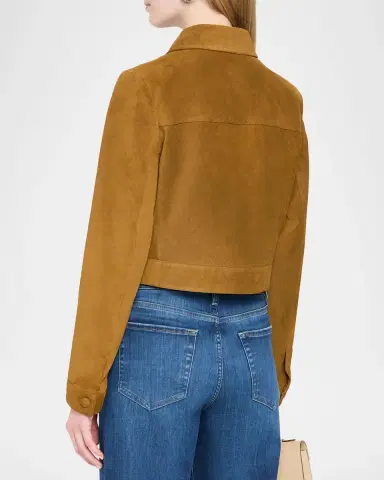 Frame The Suede Small Jacket | Thumbnail 3 Frame The Suede Small Jacket | Thumbnail 3