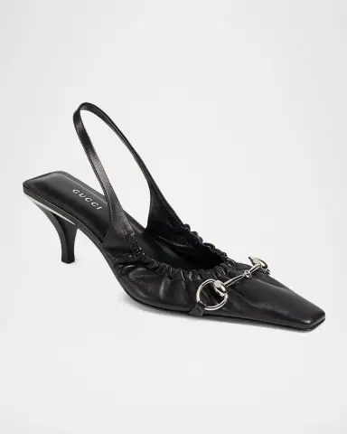 Gucci Vittoria 55MM Slingback Kitten Heel Pumps | Thumbnail 5 Gucci Vittoria 55MM Slingback Kitten Heel Pumps | Thumbnail 5