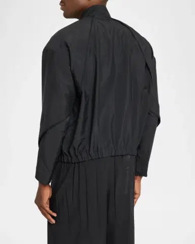 Issey Miyake Men's Fluent Stand Collar Jacket | Thumbnail 3
