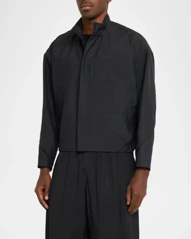 Issey Miyake Men's Fluent Stand Collar Jacket | Thumbnail 4
