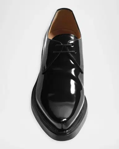 Bottega Veneta Glaston Lace-Up Patent Leather Derbys | Thumbnail 4 Bottega Veneta Glaston Lace-Up Patent Leather Derbys | Thumbnail 4