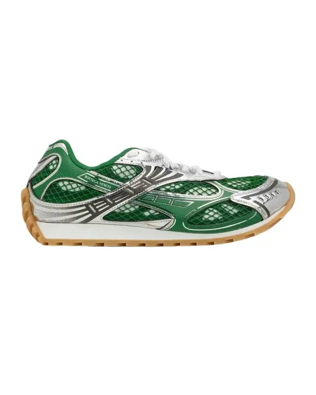 Bottega Veneta Men's Orbit Technical Fishnet Sneakers
