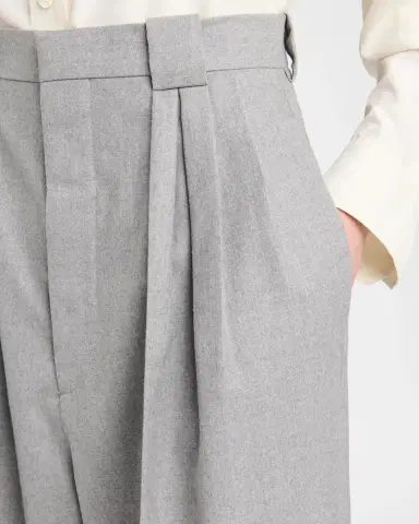 Bottega Veneta Pleated Wool Barrel-Leg Trousers | Thumbnail 4 Bottega Veneta Pleated Wool Barrel-Leg Trousers | Thumbnail 4