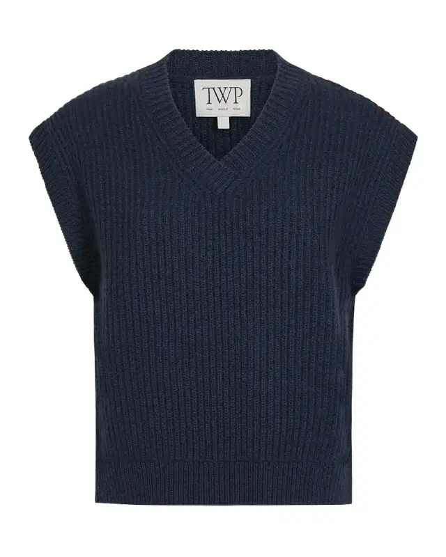 TWP Trying My Vest Cashmere Sweater Vest