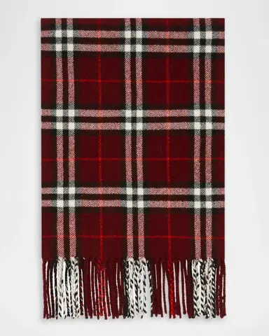 Burberry Sparkle Check Cashmere Scarf | Thumbnail 4