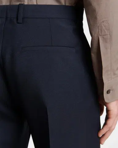 Jil Sander Men's Wool Blend Wide-Leg Trousers | Thumbnail 5