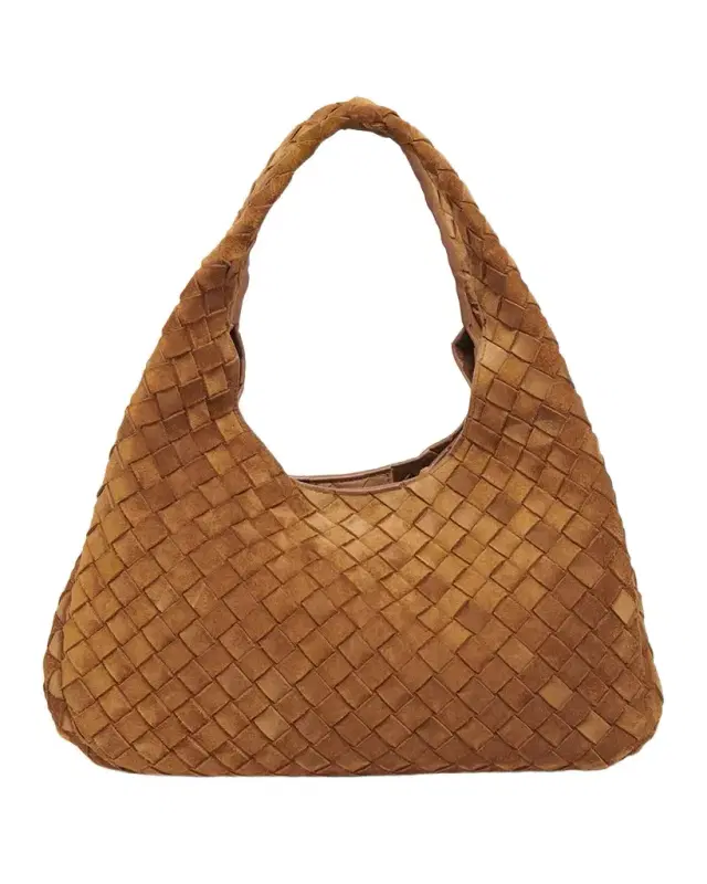 Bottega Veneta Campana Medium Leather Hobo Bag