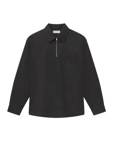 Frame Men's Wool-Blend Half-Zip Overshirt | Thumbnail 1