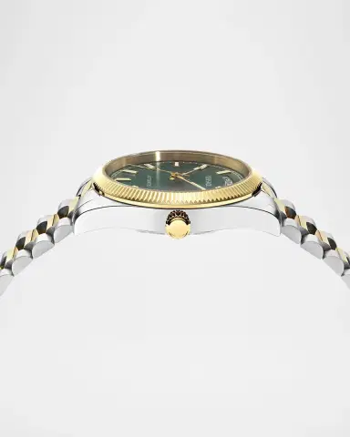 Versace Men's Millenyium Automatic Two-Tone Bracelet Watch, 40mm | Thumbnail 4 Versace Men's Millenyium Automatic Two-Tone Bracelet Watch, 40mm | Thumbnail 4