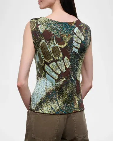 Staud Veronica Butterfly Knit Tank Top | Thumbnail 3 Staud Veronica Butterfly Knit Tank Top | Thumbnail 3