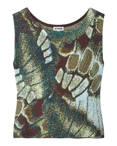 Staud Veronica Butterfly Knit Tank Top | Thumbnail 1 Staud Veronica Butterfly Knit Tank Top | Thumbnail 1