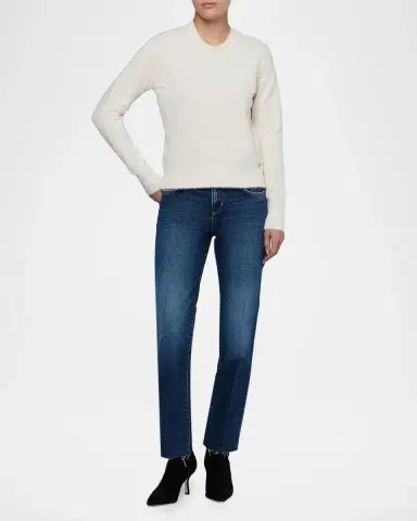 L'Agence Nimbus Fuzzy Crewneck Sweater | Thumbnail 2 L'Agence Nimbus Fuzzy Crewneck Sweater | Thumbnail 2