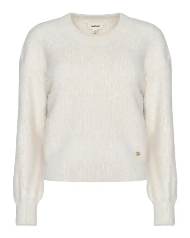 L'Agence Nimbus Fuzzy Crewneck Sweater