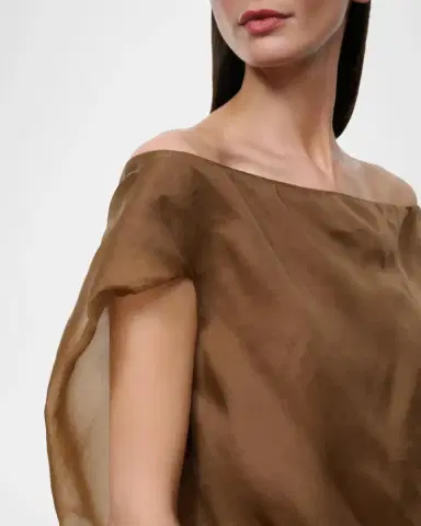 Staud Larissa Sheer Off-Shoulder Top | Thumbnail 5 Staud Larissa Sheer Off-Shoulder Top | Thumbnail 5