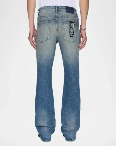 Ksubi Men's Bronko Portland Faded Denim Bootcut Jeans | Thumbnail 2