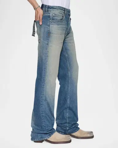 Ksubi Men's Bronko Portland Faded Denim Bootcut Jeans | Thumbnail 5