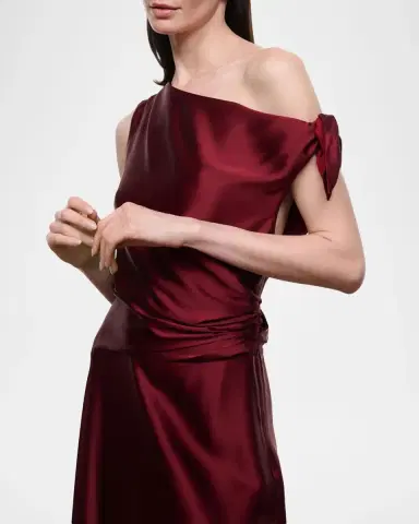Staud Portia Asymmetric Handkerchief Midi Dress | Thumbnail 5 Staud Portia Asymmetric Handkerchief Midi Dress | Thumbnail 5