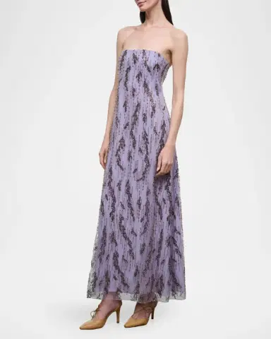 Staud Cassie Embellished Strapless Maxi Dress | Thumbnail 6 Staud Cassie Embellished Strapless Maxi Dress | Thumbnail 6