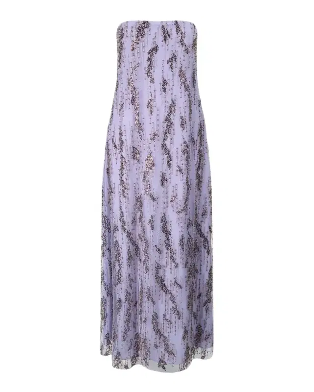 Staud Cassie Embellished Strapless Maxi Dress