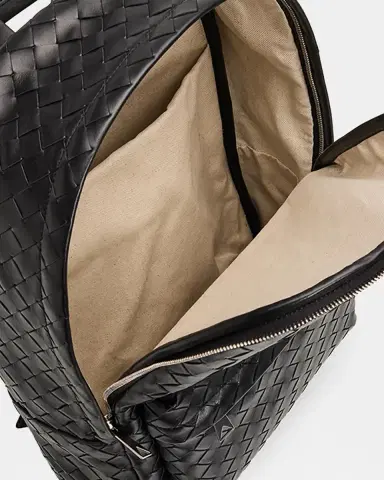 Bottega Veneta Men's Medium Intrecciato Leather Backpack | Thumbnail 4 Bottega Veneta Men's Medium Intrecciato Leather Backpack | Thumbnail 4