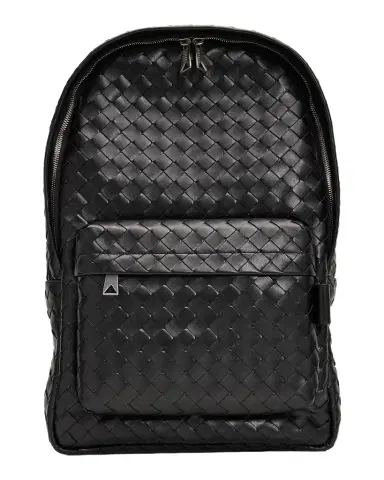 Bottega Veneta Men's Medium Intrecciato Leather Backpack | Thumbnail 1 Bottega Veneta Men's Medium Intrecciato Leather Backpack | Thumbnail 1