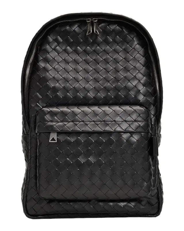 Bottega Veneta Men's Medium Intrecciato Leather Backpack