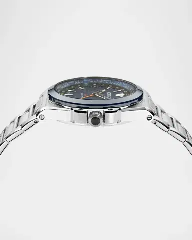 Versace Men's Greca Reaction GMT Stainless Steel Bracelet Watch, 44mm | Thumbnail 3 Versace Men's Greca Reaction GMT Stainless Steel Bracelet Watch, 44mm | Thumbnail 3