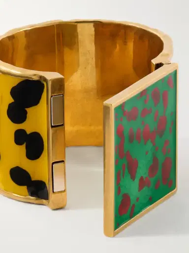 Dries Van Noten Gold-tone Enamel Bracelet | Thumbnail 4