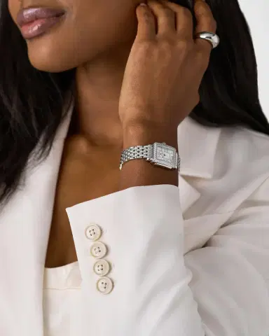 Michele Deco Madison Mini Diamond Stainless Steel Bracelet Watch | Thumbnail 2 Michele Deco Madison Mini Diamond Stainless Steel Bracelet Watch | Thumbnail 2