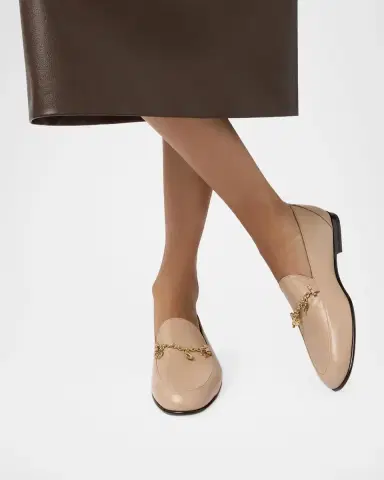 Tod's Men's Nappa Leather Chain Loafers with Charms | Thumbnail 3 Tod's Men's Nappa Leather Chain Loafers with Charms | Thumbnail 3