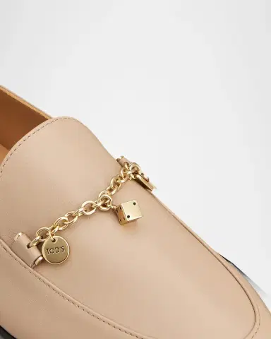 Tod's Men's Nappa Leather Chain Loafers with Charms | Thumbnail 4 Tod's Men's Nappa Leather Chain Loafers with Charms | Thumbnail 4