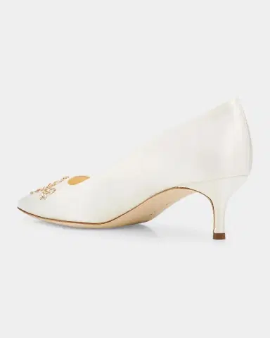 Manolo Blahnik Pasadislo Embellished Satin Pumps | Thumbnail 2 Manolo Blahnik Pasadislo Embellished Satin Pumps | Thumbnail 2