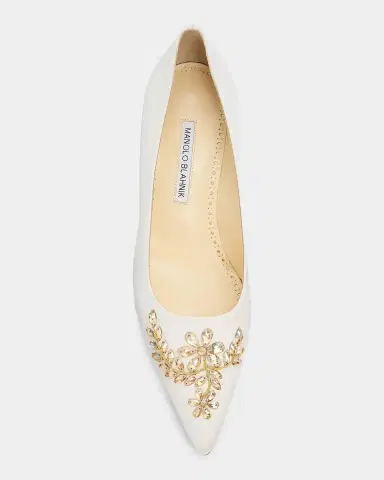 Manolo Blahnik Pasadislo Embellished Satin Pumps | Thumbnail 4 Manolo Blahnik Pasadislo Embellished Satin Pumps | Thumbnail 4