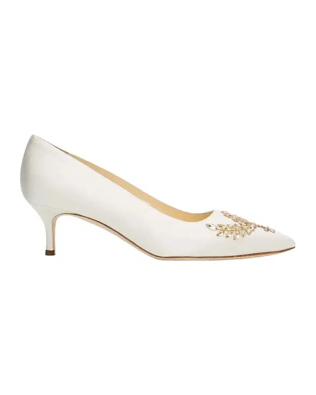 Pasadislo Embellished Satin Pumps Pasadislo Embellished Satin Pumps