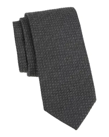Canali Men's Textured Silk-Cashmere Tie | Thumbnail 1