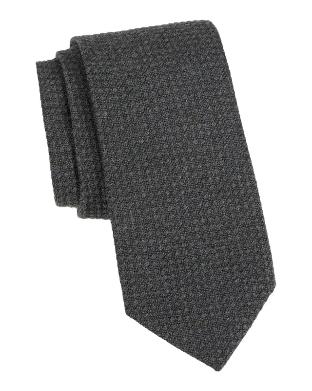 Canali Men's Textured Silk-Cashmere Tie