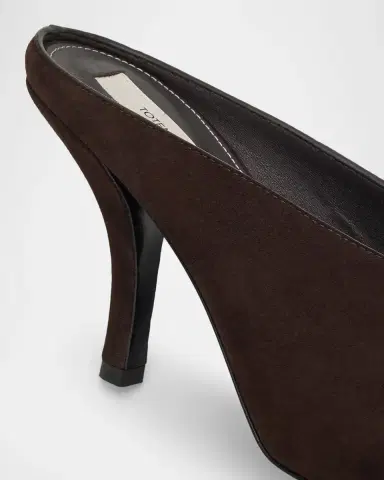 TOTEME 35mm Contour Suede Mules | Thumbnail 5
