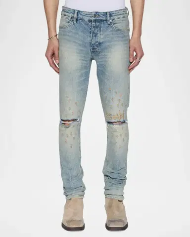 Ksubi Van Winkle Astral Grid Skinny Jeans | Thumbnail 3