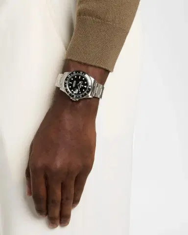 Vintage Watches Men's Rolex GMT-Master II Sterling Silver Bracelet Watch, 40mm | Thumbnail 2 Vintage Watches Men's Rolex GMT-Master II Sterling Silver Bracelet Watch, 40mm | Thumbnail 2