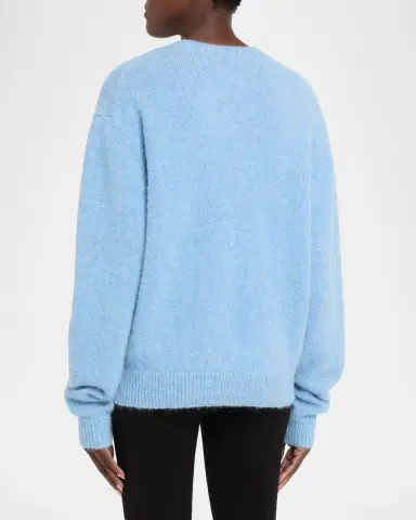 TOTEME Classic Alpaca-Blend Crewneck Sweater | Thumbnail 3 TOTEME Classic Alpaca-Blend Crewneck Sweater | Thumbnail 3