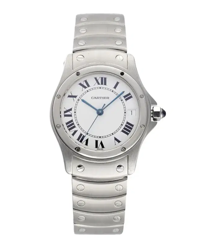 Vintage Watches Cartier Santos Ronde 33mm Vintage 1990s Watch