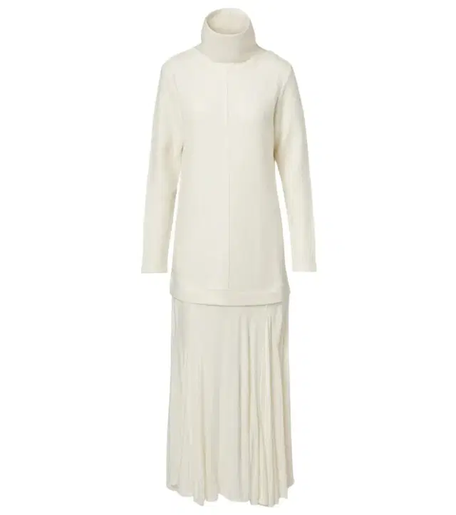 Xu Zhi Paneled wool-blend maxi dress
