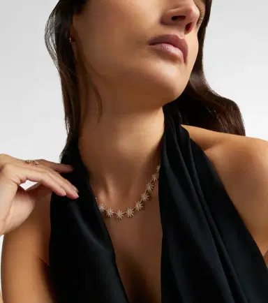 David Yurman Starburst 18kt gold necklace with diamonds | Thumbnail 5