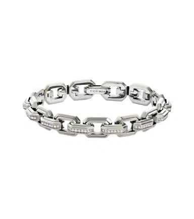 David Yurman 925 sterling silver chain bracelet with diamonds | Thumbnail 1 David Yurman 925 sterling silver chain bracelet with diamonds | Thumbnail 1