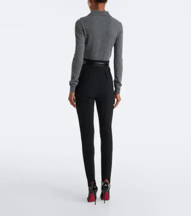 Mugler Wool-blend stirrup leggings | Thumbnail 3 Mugler Wool-blend stirrup leggings | Thumbnail 3