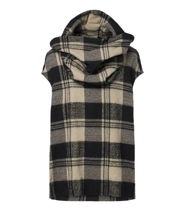 Rick Owens Floating checked cotton and wool top
