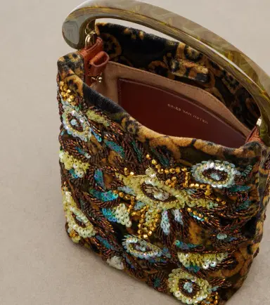 Dries Van Noten Embellished floral jacquard top-handle bag | Thumbnail 4