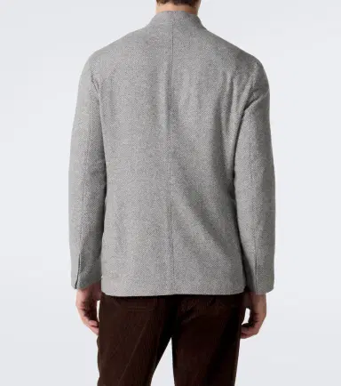 ELEVENTY Herringbone cashmere and silk blazer | Thumbnail 6