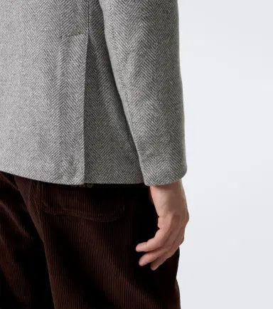 ELEVENTY Herringbone cashmere and silk blazer | Thumbnail 7
