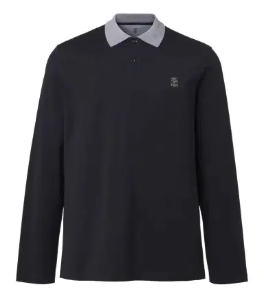 Brunello Cucinelli Logo cotton jersey polo shirt | Thumbnail 1 Brunello Cucinelli Logo cotton jersey polo shirt | Thumbnail 1